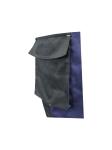340 GSM 100% Cotton Black Contrast Navy Work Pants With Bellow Pockets Zipper