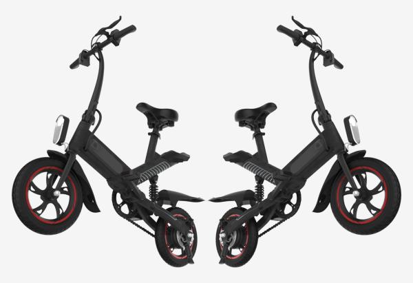 Lightest Electric Folding Bike , Electric Assist Bicycle High ebikebon Steel