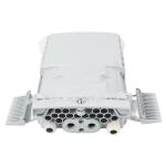 SM / MM Fiber Optic Splitter Box Light Grey 1x8 PLC Splitter