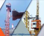 SC50 Single Cage Passenger Elevator for Tower Cranes Height 500KG Load Capacity