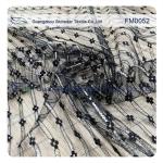 Light Silver Nylon Metallic Lace Fabric for garment