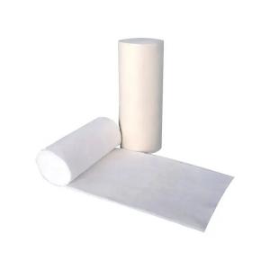 China 13 - 16mm Fiber Length Wound Care Medical Cotton Wool Roll Soft White Color on sale