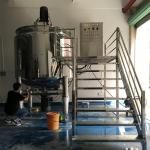 Stainless Steel Tank For Liquid 1000L Weigh Scale Blenders Liquid Soap Mixer