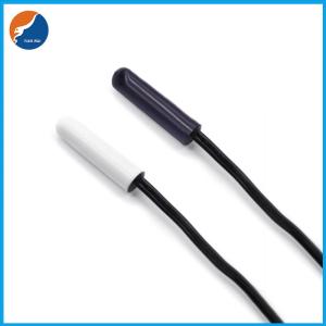 China Cylinder Head 10KΩ NTC Temperature Sensors White Plastic Capsule Tube Probe on sale