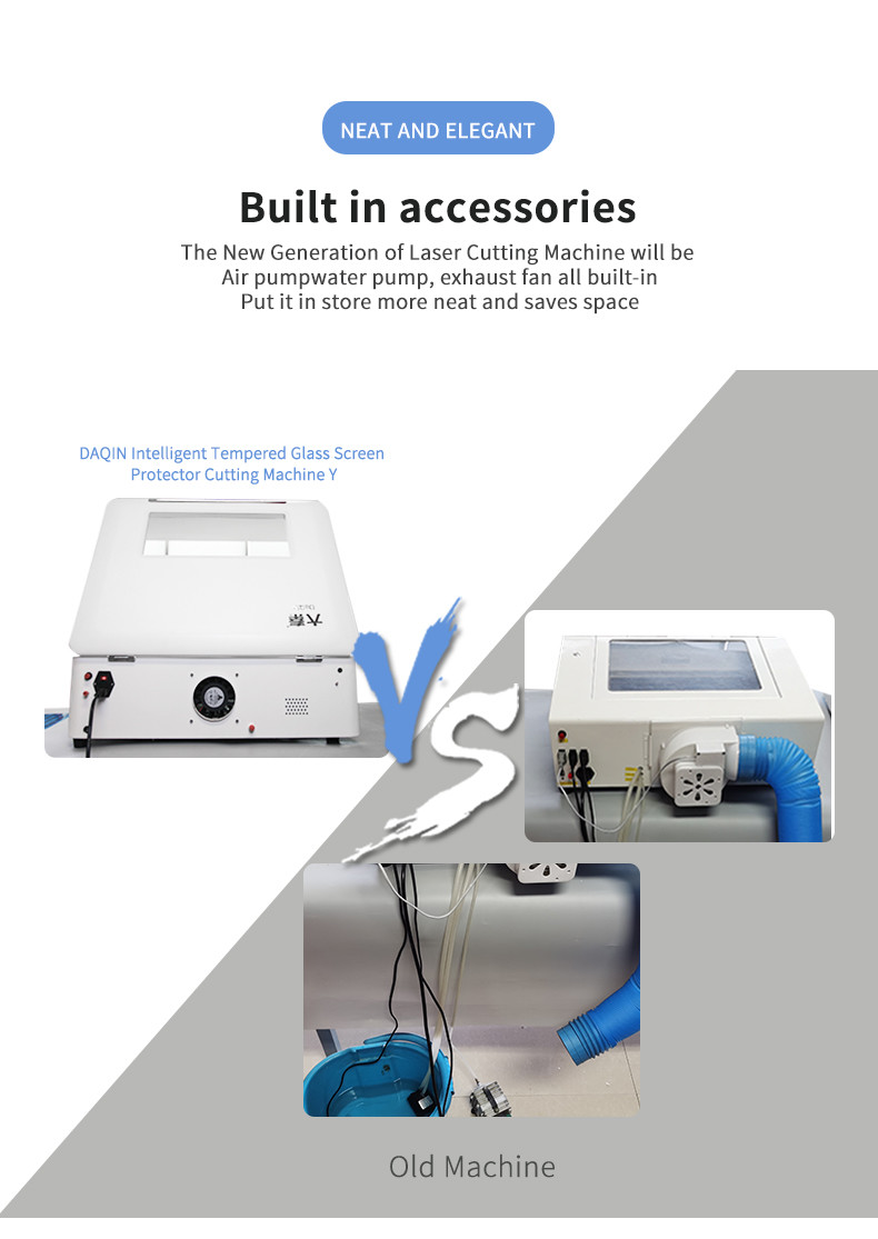 Glass 110v Screen Protector Laser Cutting Machine Daqin Co2 Water Cooling