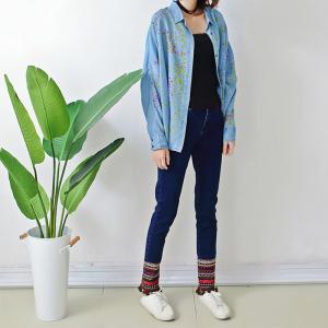 Wholesale Mid Rise Women's Straight Leg Jeans Skinny Fit from china suppliers