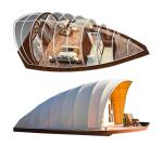 6x10m Cocoon Shape Outdoor Glamping Tent With Full Decoration