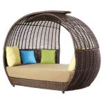 Waterproof Aluminum Wicker Patio Daybed
