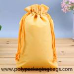 White Plastic Shopping Bag White Drawstring Backpack Eco Friendly