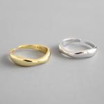 Lanciashow Unique 925 Solid Silver Jewelry Irregular Open Ring For Women