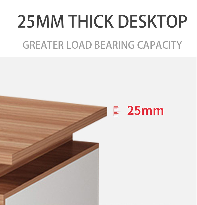 Simple Solid Wood Single Staff Desk Modern Office Computer Table for Home and Learning