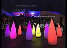 China Aero Cone Inflatable Lighting Decoration , LED 100W Social Corporate Event Light Tower on sale