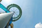 Safety Fiberglass Spiral Theme Park Water Slide For Entertainment Experience