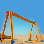 A5 Single Girder Gantry Crane 10 Ton With Electric Hoist