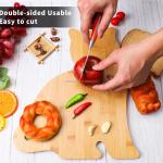 Personalized Funny Kids Cheese Board Cute Wood Cutting Board for Serving and