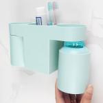 Wall Absorbing Non Perforating Toothbrush Cup Set ABS Fall Resistant