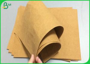 Wholesale Durable 0.55mm Thickness Brown Prewashed Kraft Fabric Material For Bags from china suppliers