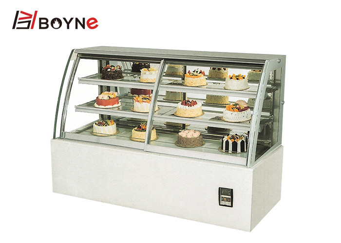 European Type Three Layer Cake Display Cabinet R134A Auto Defog