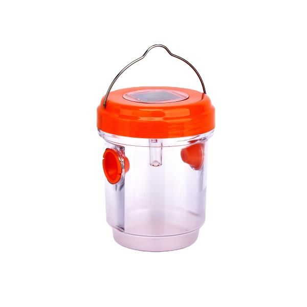 Environmentally-Friendly Outdoor Solar Energy Hanging Wasp Trap for Fruit and