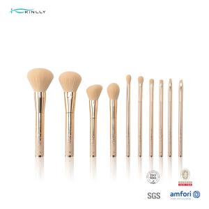 Wholesale Roll Printing Snowflakes Synthetic Hair Makeup Brush Gold Color from china suppliers