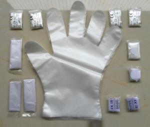 China Waterproof Clear Plastic Food Service Gloves , Single Use Hair Dye Gloves on sale
