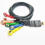 Schiller 6 Leads Holter ECG Cable Ecg Accessories High Strength For Patient