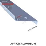 anodized / powder coated black aluminium alloy extrusion profile for south