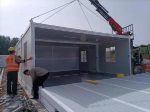 Wholesale Temporary Fold Out Container Homes , 20ft Prefab Tiny Flat Pack Container Homes from china suppliers
