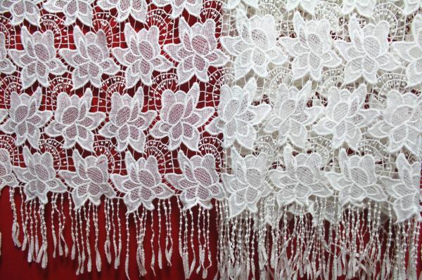 Garment Accessories Chemical Lace Fabric Water Soluble Embroidery lace fabric in
