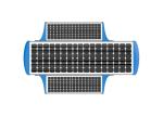 210 lm/W 150W IP66 Integrated Intelligent Solar LED Street Light TUV CB CE SAA