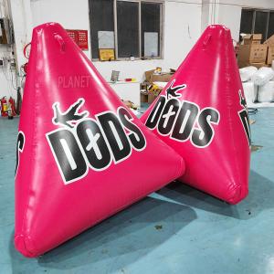 Wholesale Custom Logo Inflatable Triangle Water Buoy Water Park Inflatable Floating Marker from china suppliers