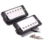 Double Coil Pickup Humbucker LP Electric Guitar Neck 8k & Bridge 14.5k Metal