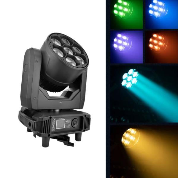 7X40W Rgbw 4In1 Led Zoom Wash Moving Head Light Stage Disco Zoom Moving Head