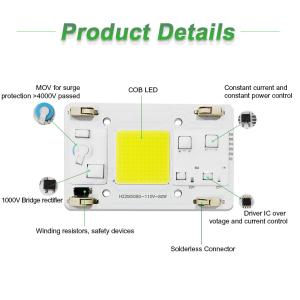 Wholesale No Need Driver COB LED Grow Chip Size 50mm For Flower Seedling Plant Light from china suppliers