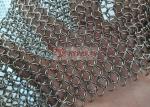 0.8x7mm Welded Type Ring Mesh Curtain For Interior Decoration