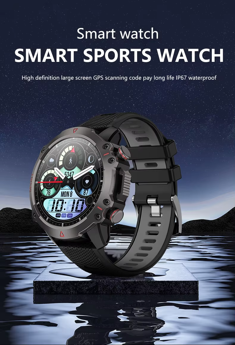 Eraysun 4G Smartwatch B5 1.53" AMOLED IP67 Waterproof WiFi+LBS+GPS SIM Card Gallery SOS Call Playstore 800mAh Battery
