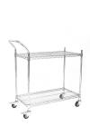 Customized Stainless Steel ESD Wire Shelf Trolley Cart Mesh Storage Antistatic