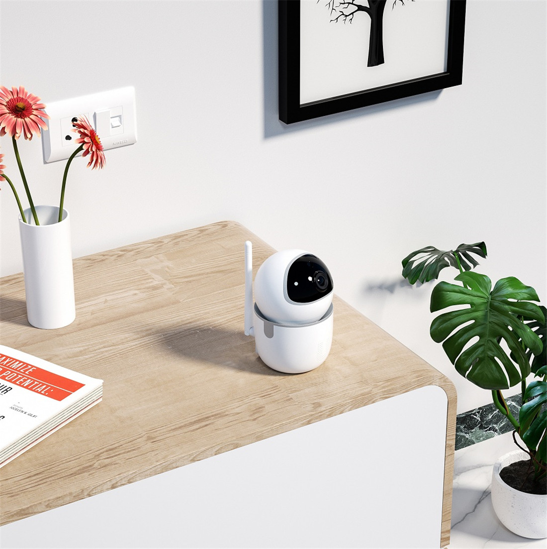 Hd Night Vision With Speaker Motion Baby Monitoring Home Security Tuya Ip Wireless Wifi Smart Camera(JV-TY212QW(Y21))