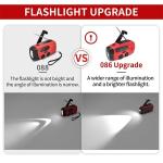 Portable Solar Weather Radio Emergency Earthquake Flashlight