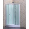Buy cheap Bathroom Sliding Open Door Clear Glass Shower Cabin with White Back Glass from wholesalers