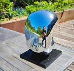 Modern Small Stainless Steel Sculpture For Indoor Decoration