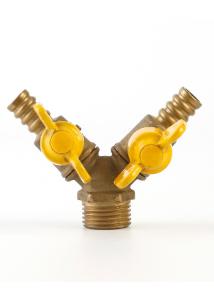 Wholesale Stable Three Way Brass Gas Valve Multipurpose Rustproof PN10 PN16 from china suppliers