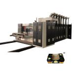 Three Colors Carton Printing Slotting Die Cutting Machine Automatic Feeding