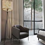 Leisure Single Sofa Arm Chair Enveloping Shape Fabric Living Room Seater
