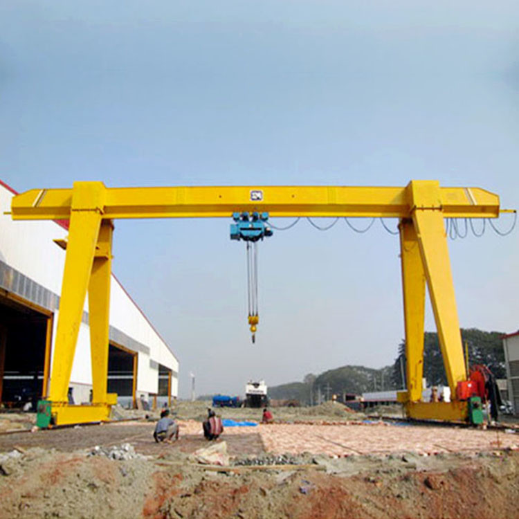 15t Single Beam Girder Electric Gantry Crane With Electric Wirerope Hoist