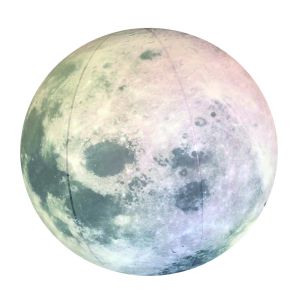 LED PVC White Waterproof Large Moon Balloon Inflatable Advertising
