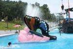 Multicolored Small Fiberglass Kids Butterfly Water Pool Slides Customized