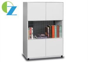 Wholesale Slim Edge Steel Modular Cabinet Multiple Tier With Swing Door Open Shelf from china suppliers
