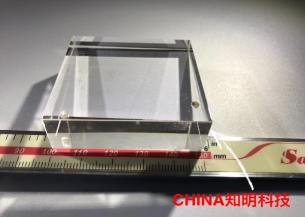 Light Guide Block Sapphire Crystal Glass , Custom Sapphire Glass Laser Beauty