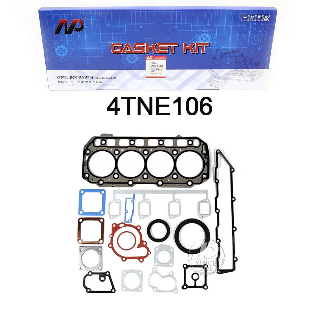 3D84-3 4D87 4TNE94 Yanmar Engine Parts Overhaul Full Gasket Kit